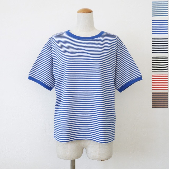 STAR&STRIPE (スターアンドストライプ) リンガー Tシャツ 半袖 ボーダー クルーネック コットン SSMD-028