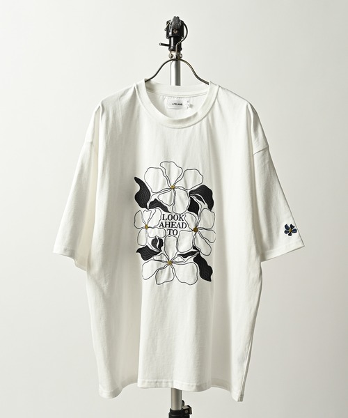 ATELANE 16/OE Jersey Flower Embroidery T-shirt (WHT) 25A-14050