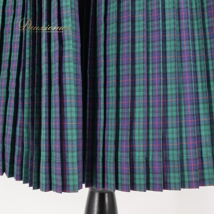 フォークダンス 衣装 スカート グリーン系 シスターズ プリーツ