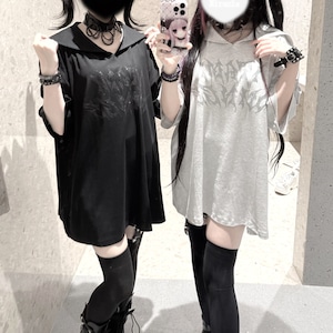 ウィンググラフィックセーラーカラーTシャツ(2カラーあり)(lli_7197)