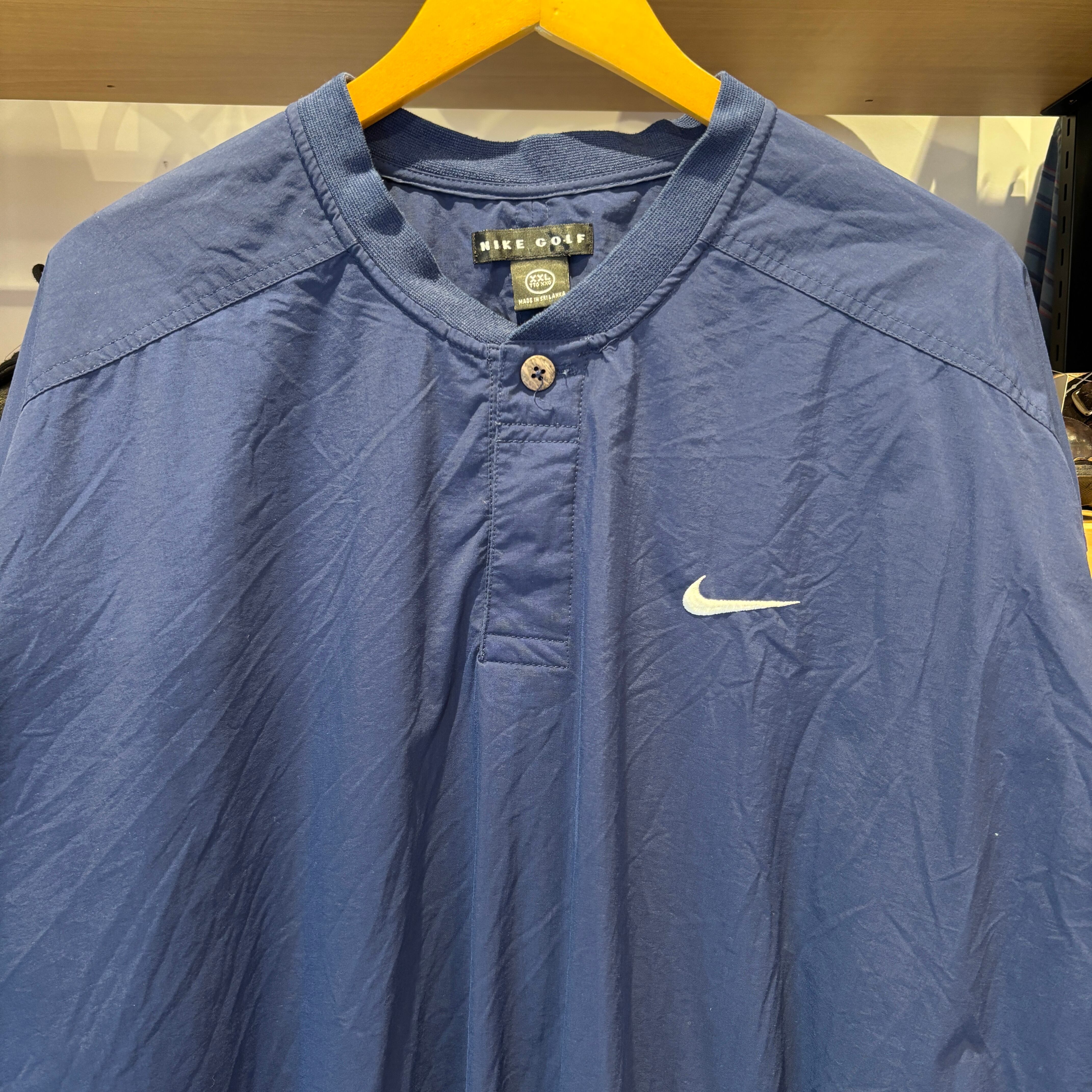 NIKE GOLF NYLON P/O JACKET NAVY | safarionline