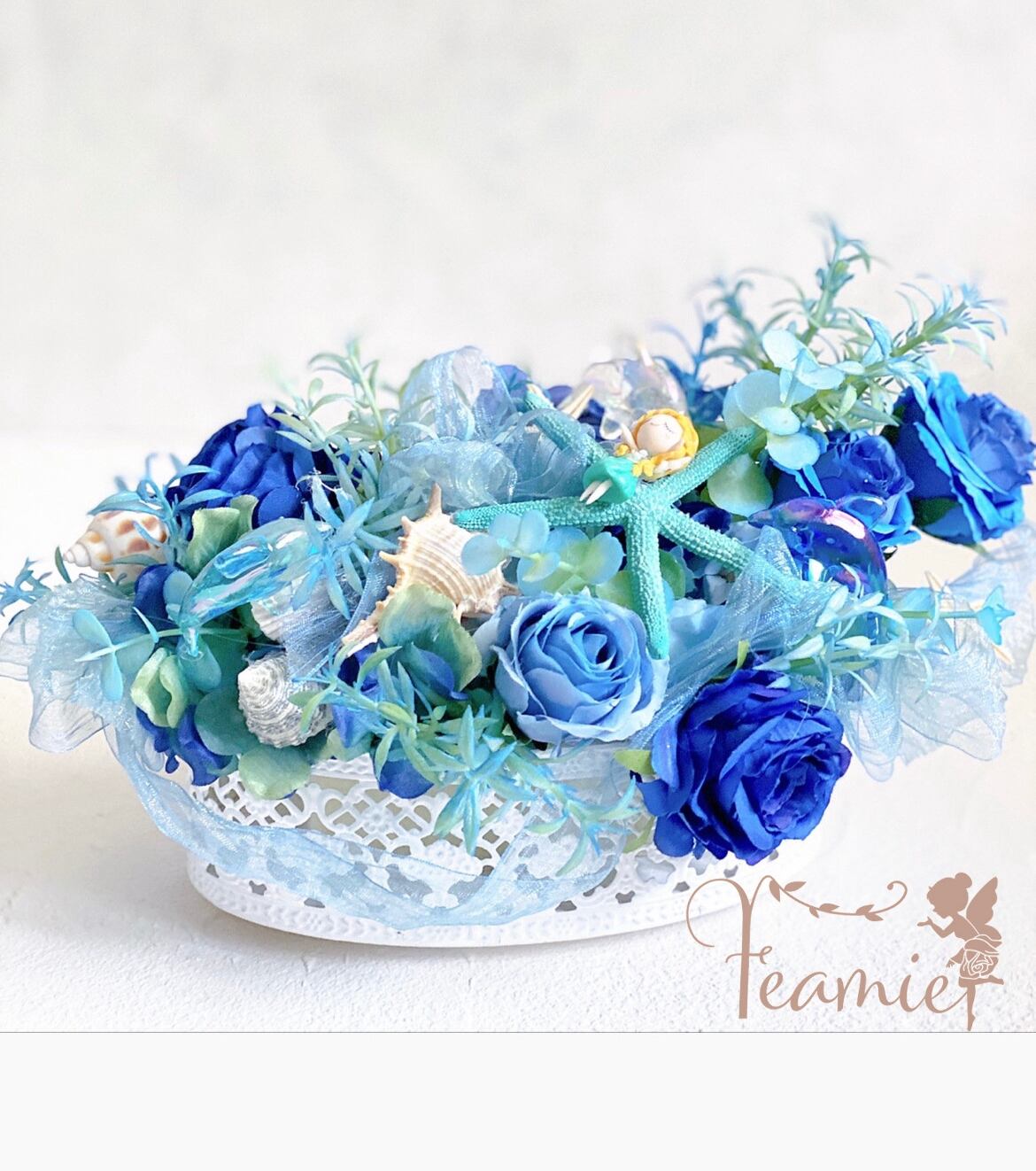 海のアレンジ フラワーアレンジメント インテリア Feamie フェアミー 大阪