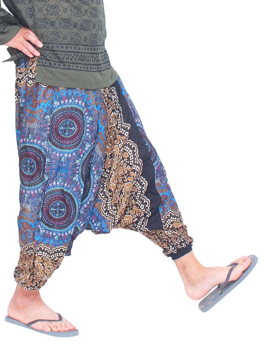 サルエルパンツ チャイナボタン付きスーパービッグパンツ 迷わ アラジン風 