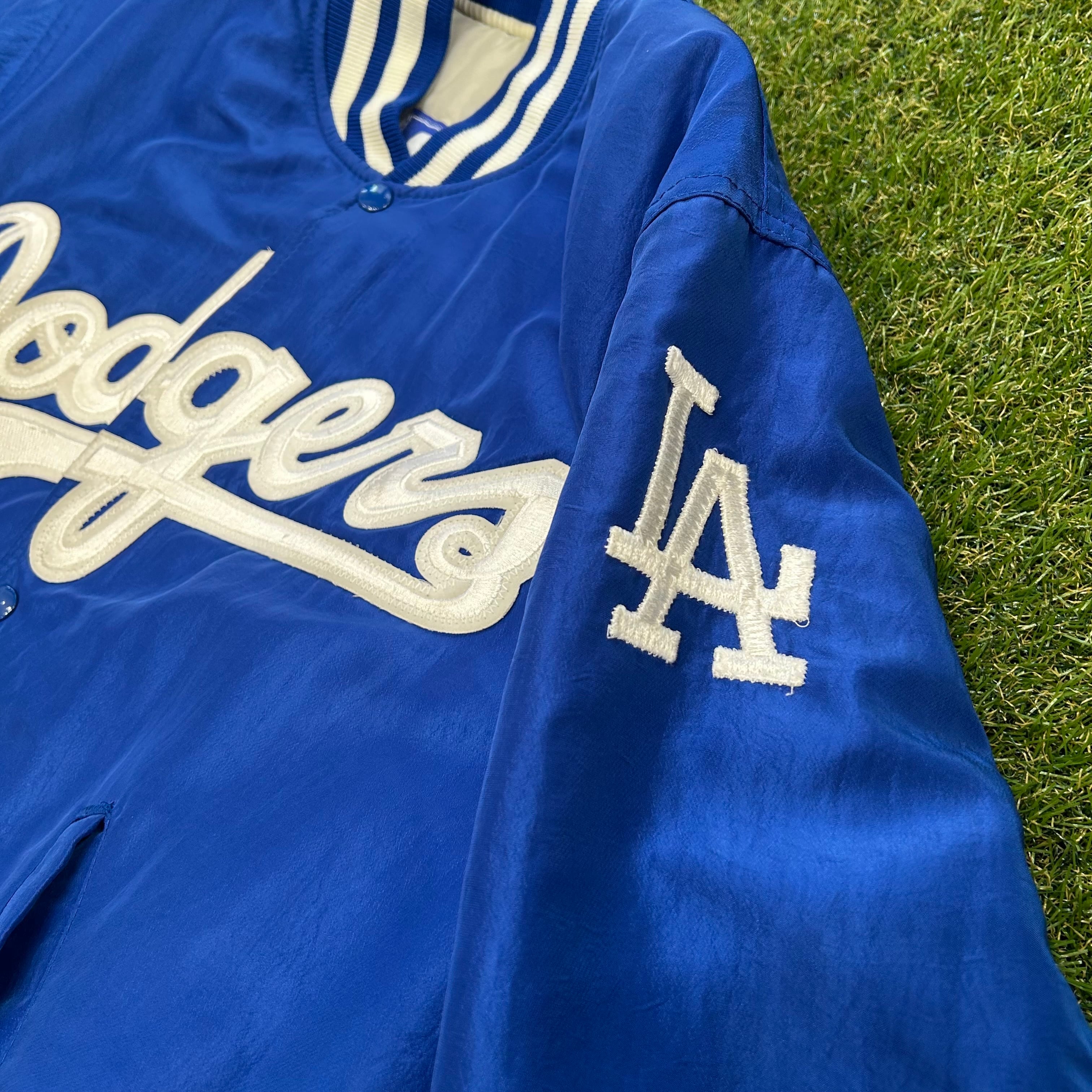 90s MLB Los Angeles Dodgers No.16 Hideo Nomo Nylon Jacket | steez