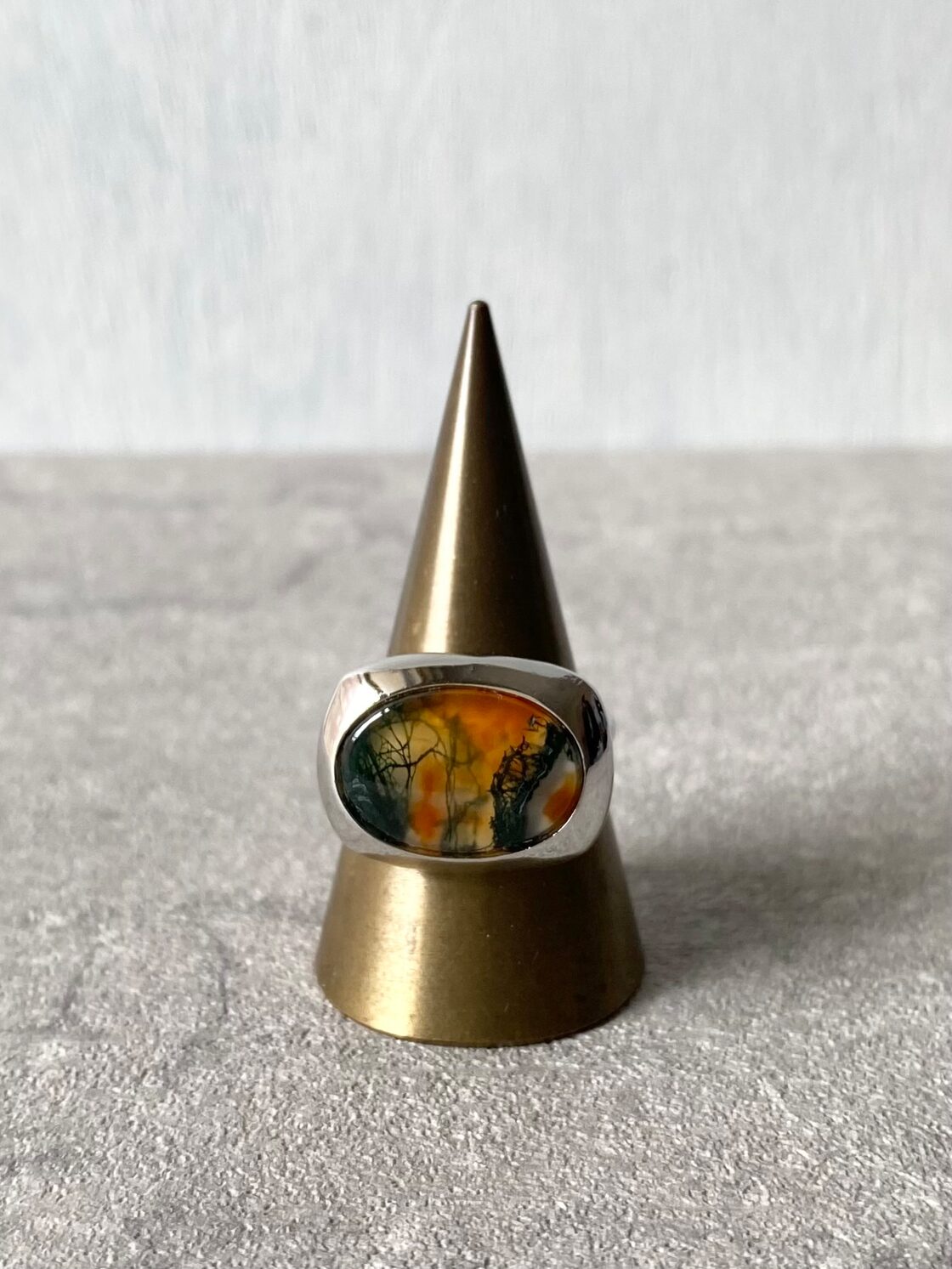 シルバー925 silver 薔薇モチーフリング /軽研磨仕上げ/16号 Upcycled 