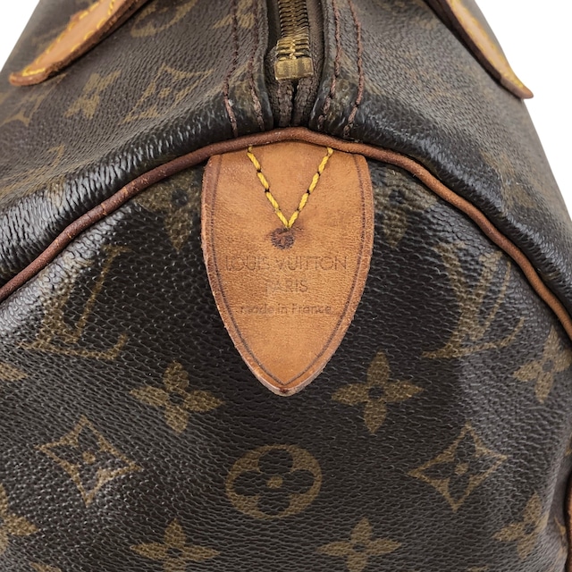 LOUIS VUITTON ルイヴィトン スピーディ30 モノグラム ハンドバッグ ブラウン レザー ミニボストン vintage ヴィンテージ オールド jm4cx4