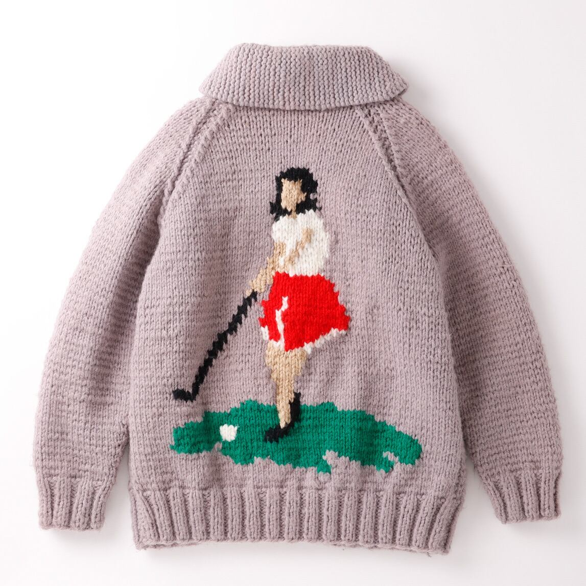 希少】50s special cowichan knit sweater made in USA TALON zip GOLF