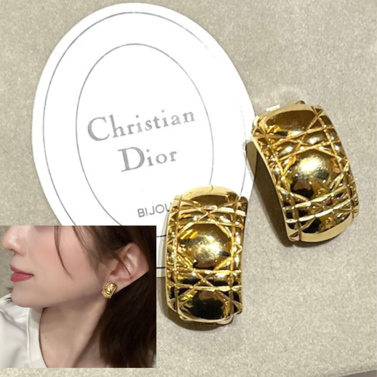 楽天市場】Christian Dior クリスチャンディオール イヤリング