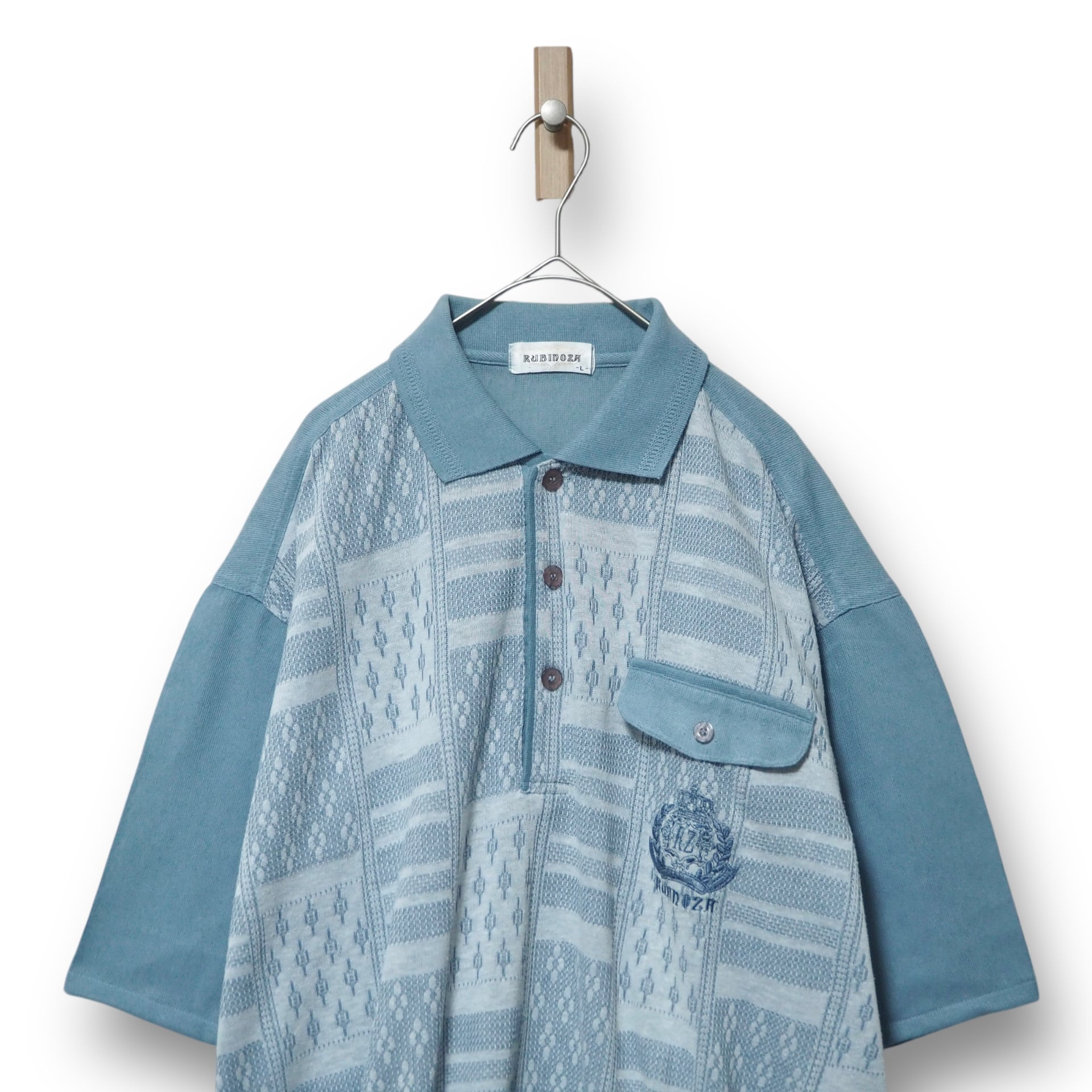 【VINTAGE】デザインポロニット