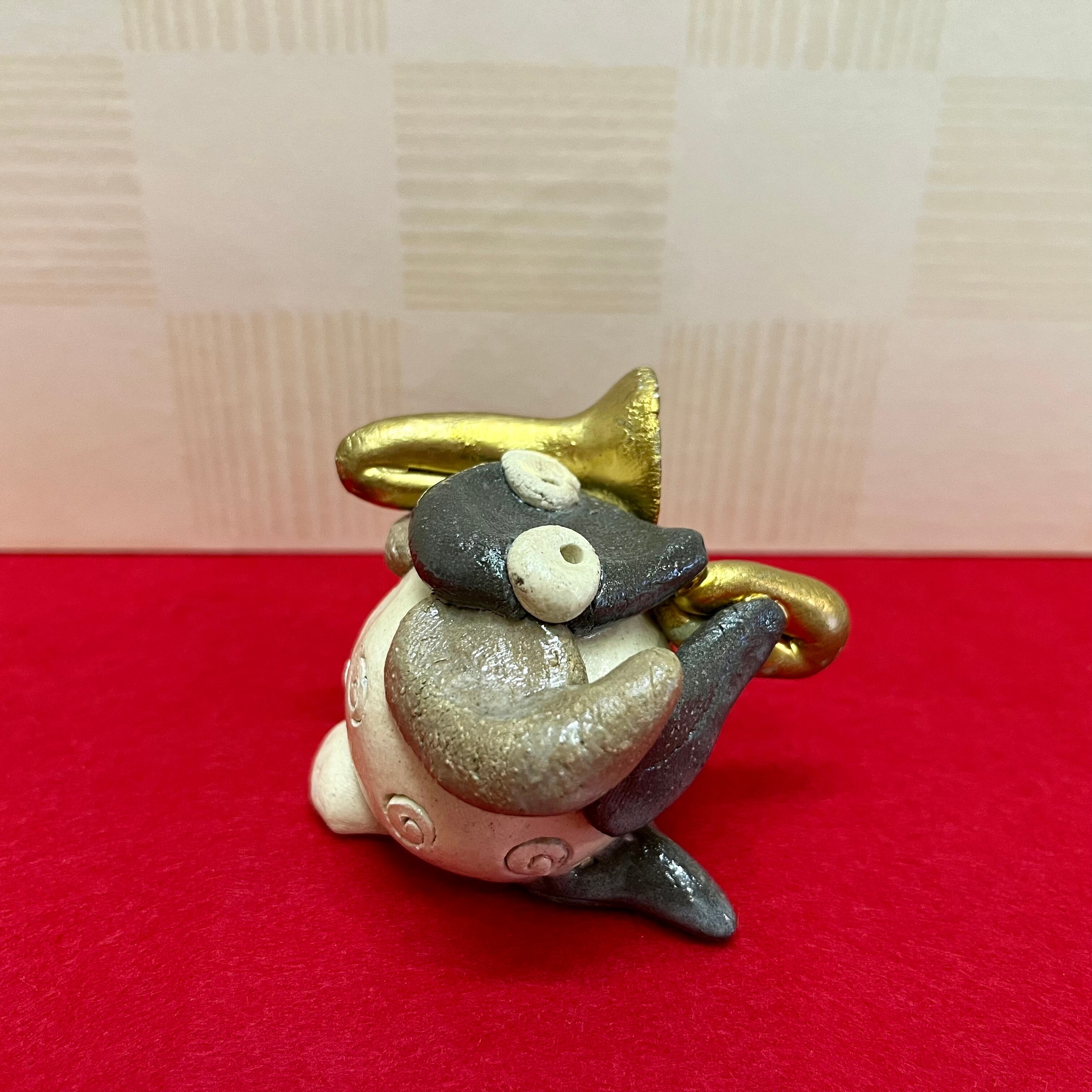 美濃焼 十二支楽師 未（陶器干支置物） | さし源本店