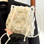 Shoulder bag with metal beads (ME426)