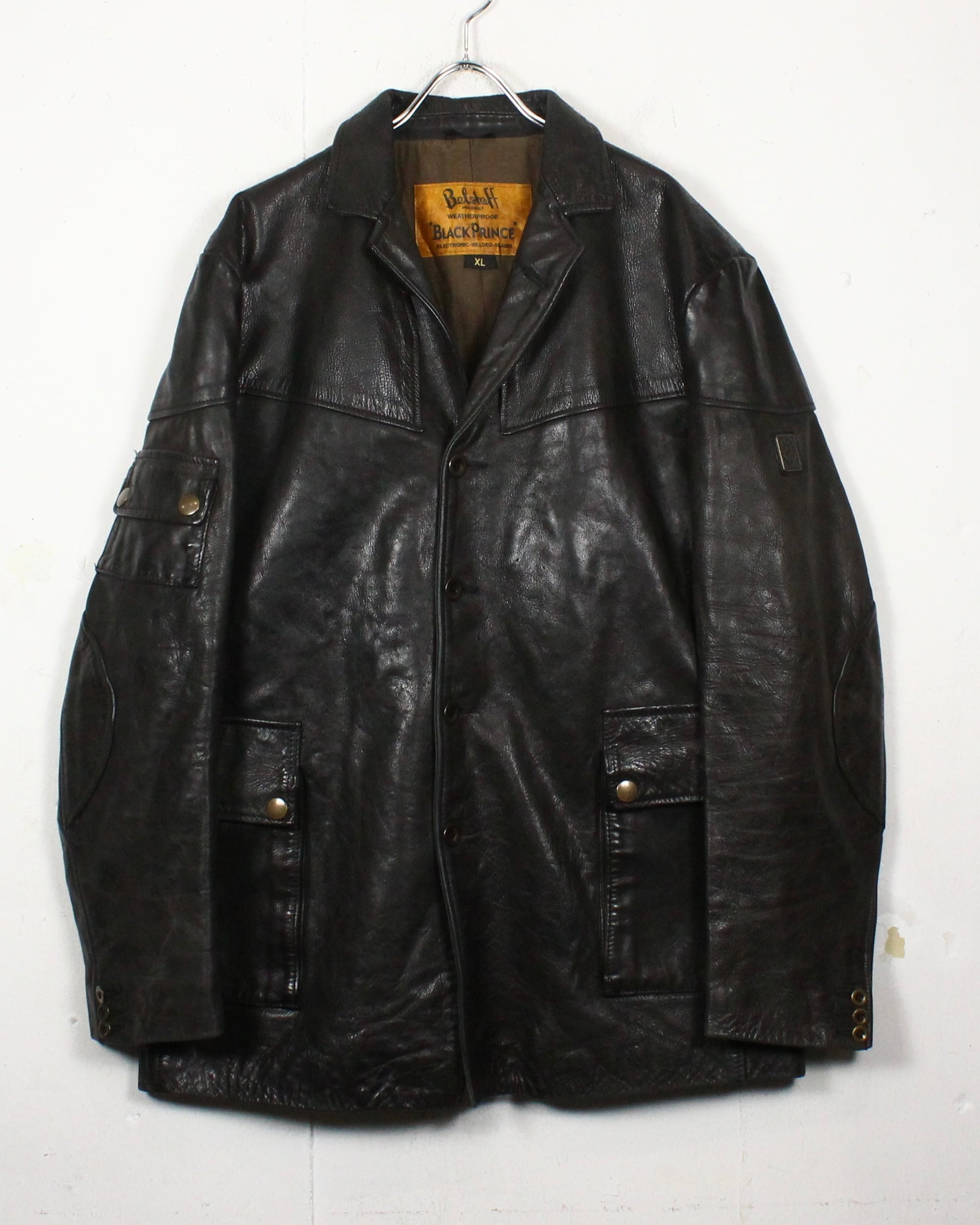 Caka act2】“Belstaff BLACK PRINCE” Special Leather Coverall Jacket