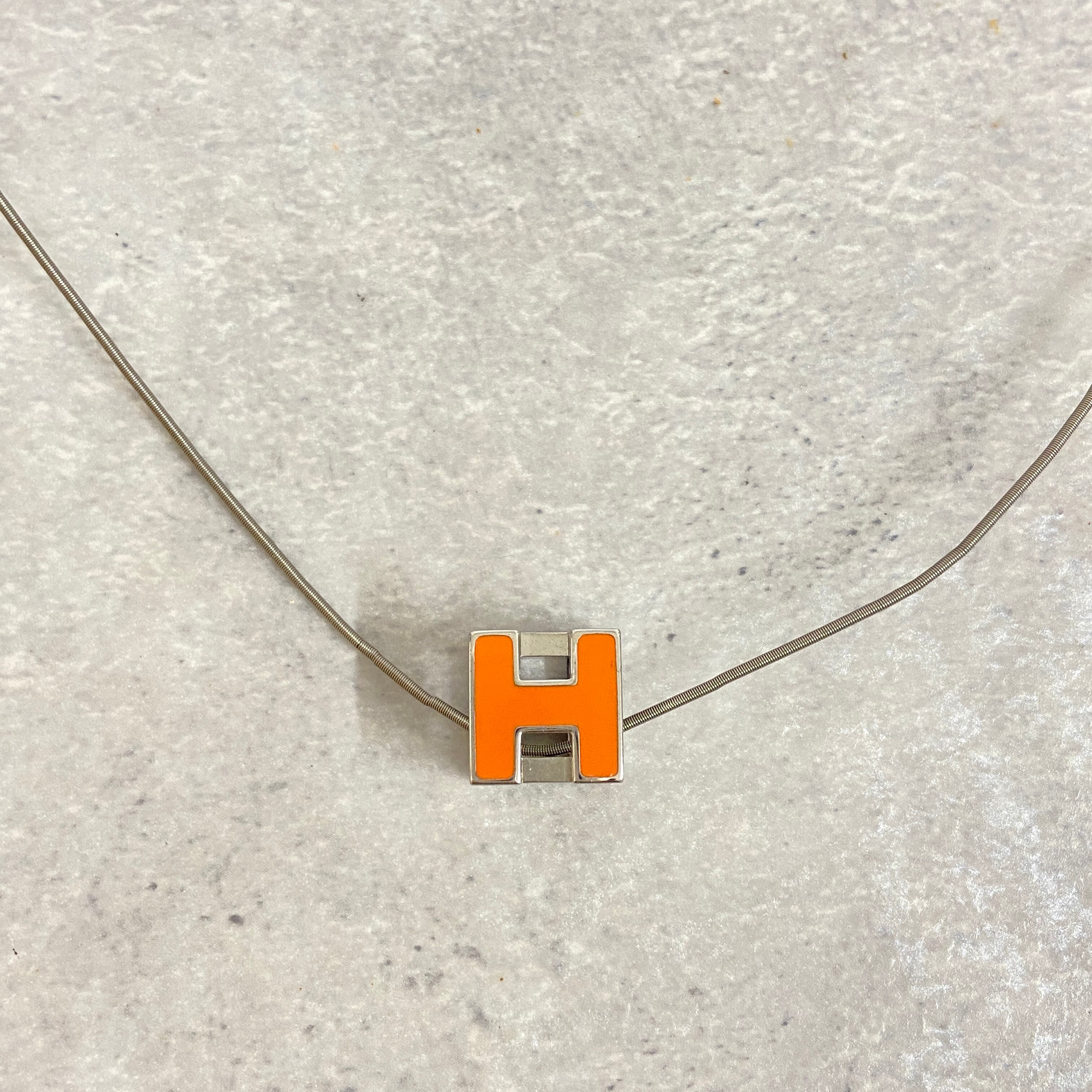 【HERMES】Hキューブネックレス