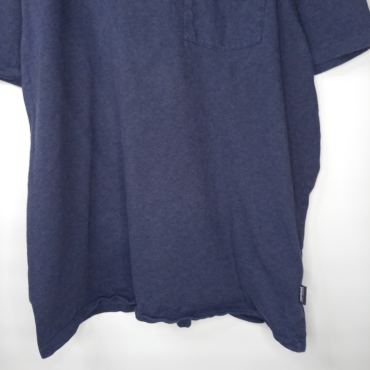 パタゴニア　デイリー　ポケットTシャツ　半袖　無地　ネイビー