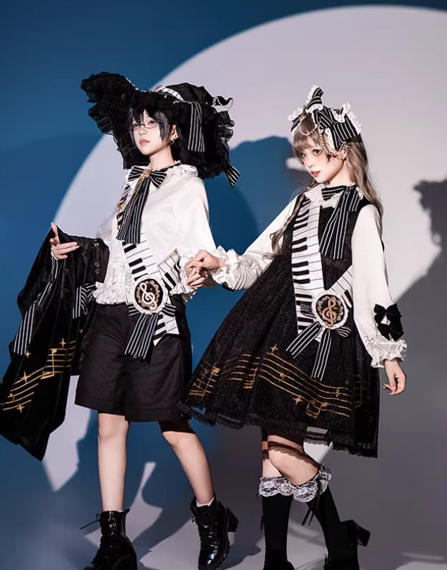ロリータファッション カチューシャ のみ ヘアアクセサリー 音符