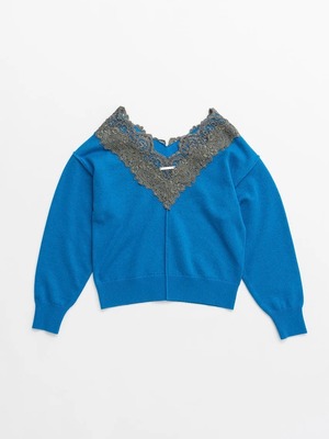 【26AW | WOMEN】PRANK PROJECT プランクプロジェクト / トップス / V-Neck Lace Knit. 31262365904