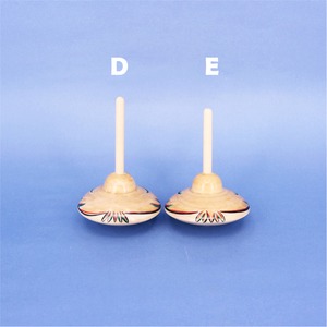 《 江戸独楽・前田良二 工人 》竹に雀　糸引き独楽（こま）