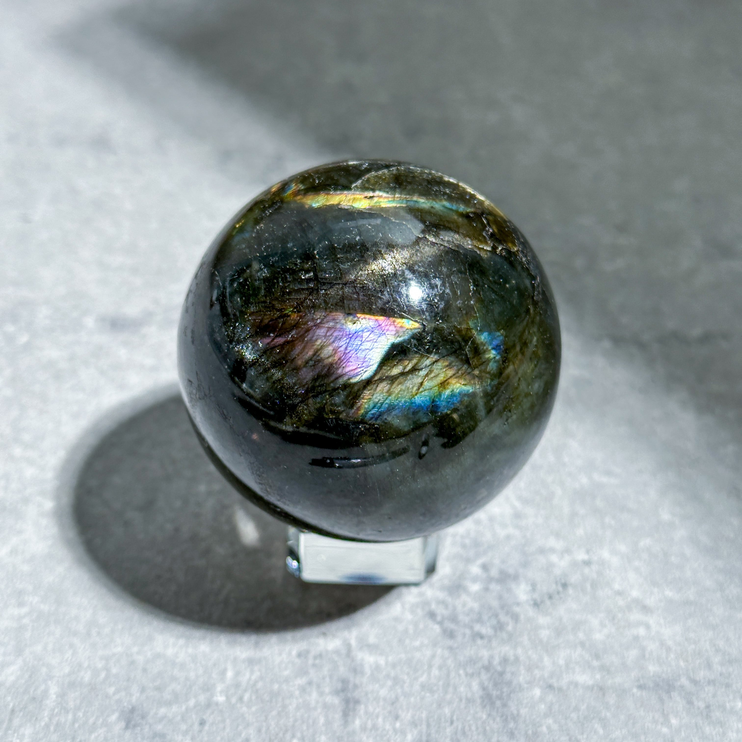 ラブラドライト スフィア 43◇ Labradorite Sphere ◇天然石・鉱物