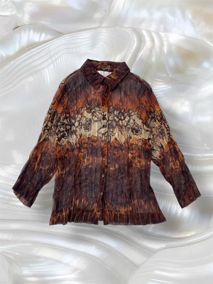 00s VTG glow sheer shirt
