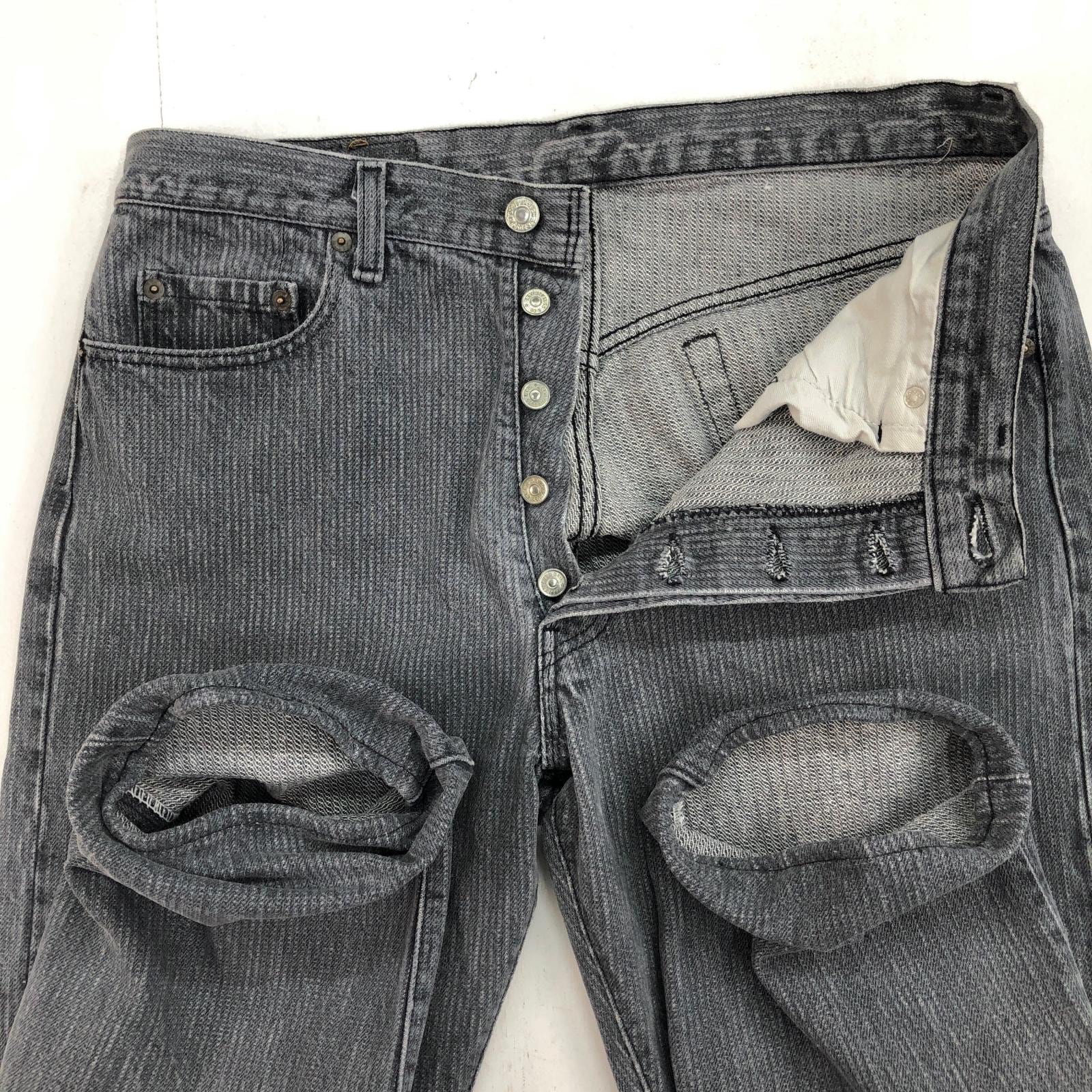 LEVI'S 501-0619 80年代 USA製 脇割 ハチマル ストライプ ストライプ