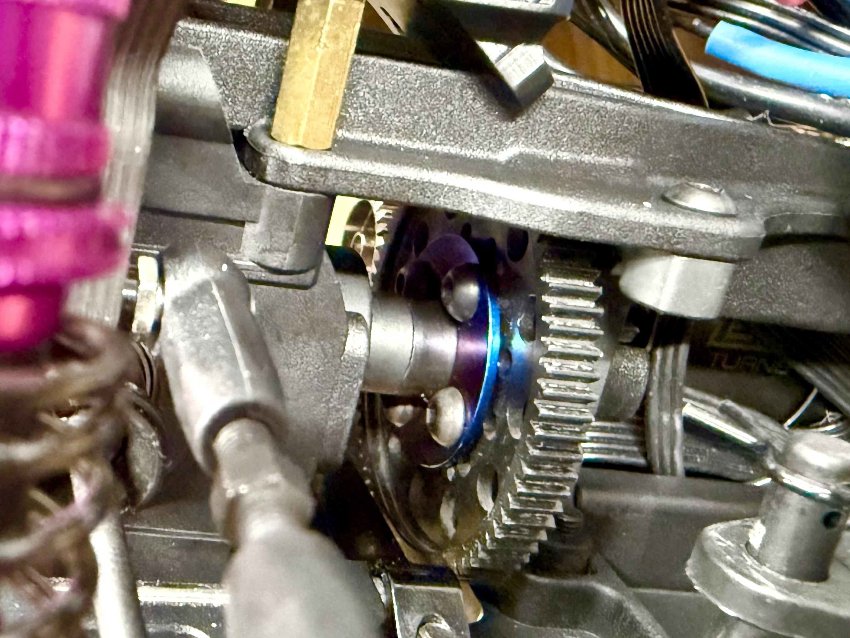 RC926】64チタン【焼き色付き】スパーギアプレシジョンプレート RD/SD