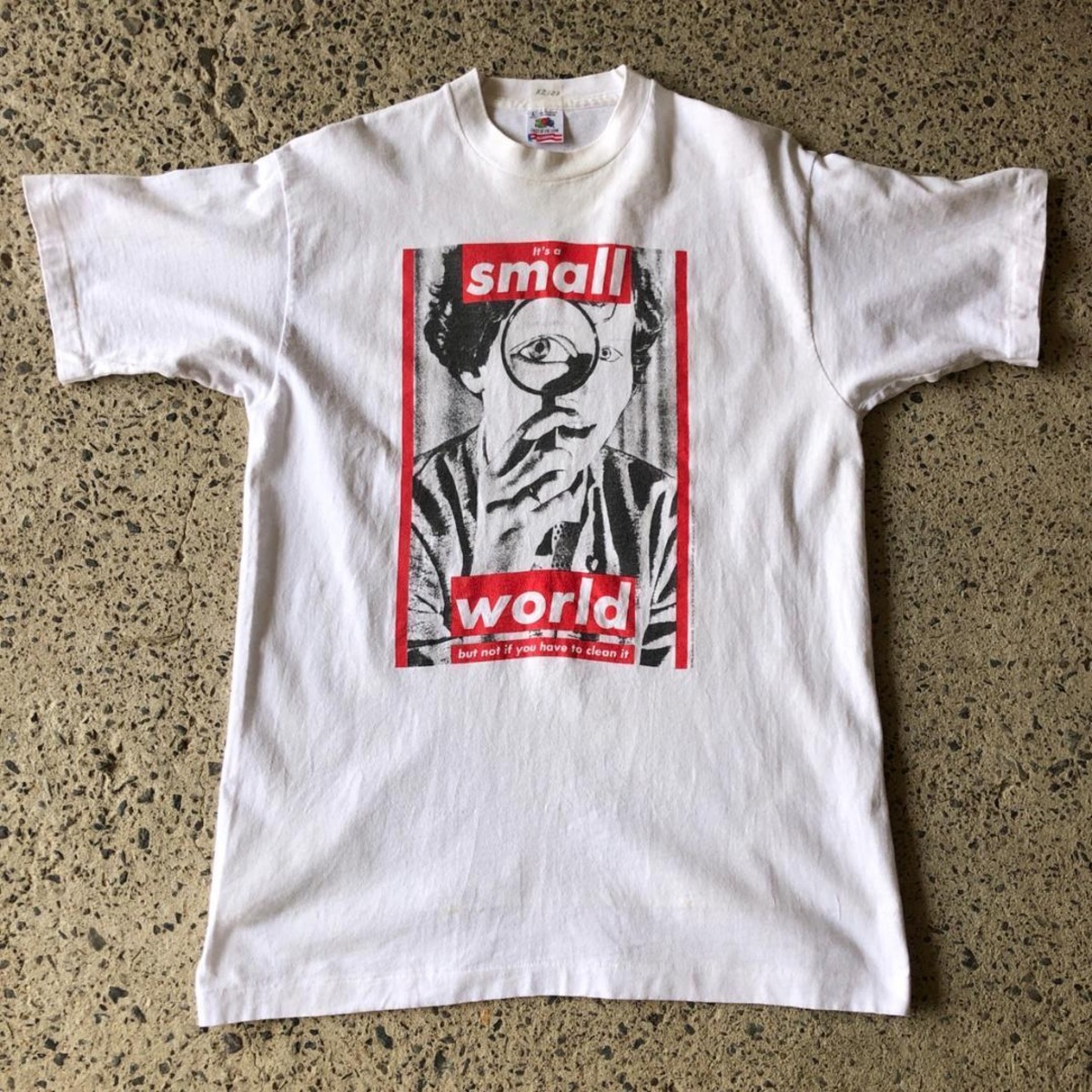 XZ123 90s Tシャツ バーバラクルーガー アート 白T ホワイト XL 