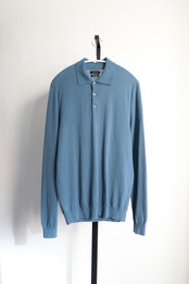 Massimo Dutti wool×cashmere polo knit sweater