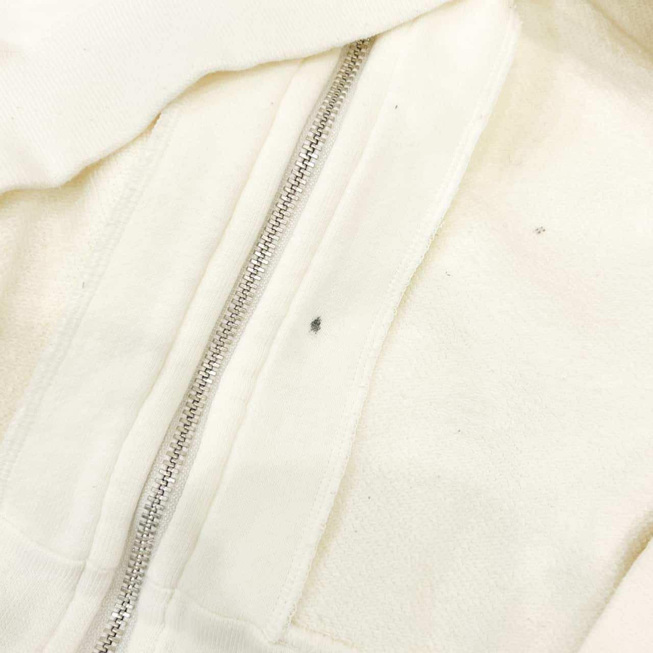 70s 80s VAN JAC ヴァンヂャケット バック アーチロゴ ジップアップパーカー M/ホワイト系 メンズ アイビー トラッド ビンテージ