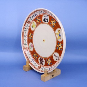 《 鈴木ハツミ 》プレート皿　赤絵