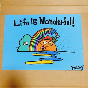 【life is wonderful】キャンパスアート