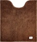 エンヴェールヘルック(R) トイレマット 80×70cm ロングサイズ ファブリック ブラウン カラーモードプレミアム ふんわり 高級感のある深い色味 洗濯OK 滑り止め加工 抗菌・防臭・消臭