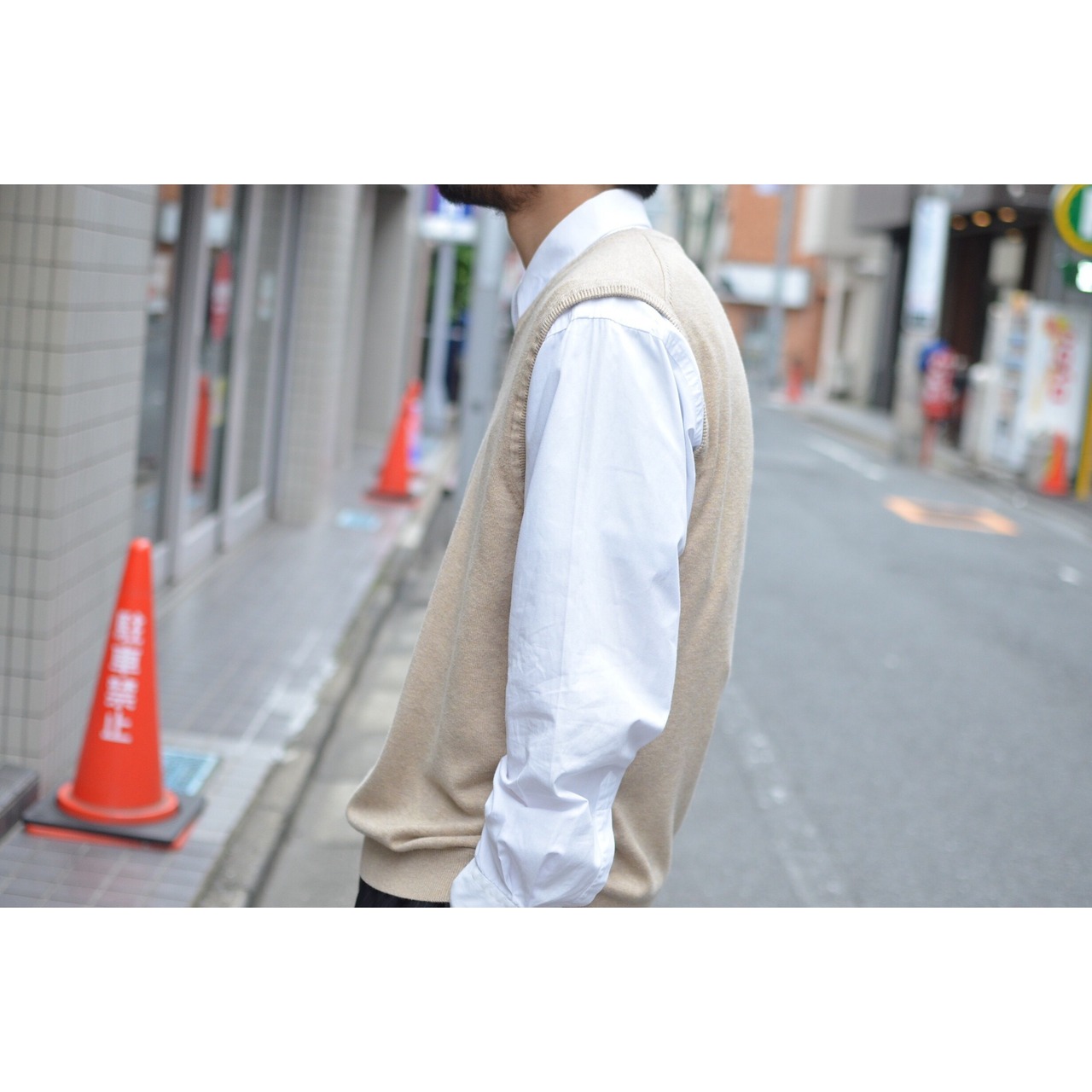N/S VAN HEUSEN コットンVネックニットベスト 【0614】 | cv