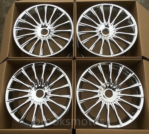 20インチ S65 クローム STYLE ホイールセット メルセデスベンツ W222 S クラス S600 -BRN-1106 鍛造 ★