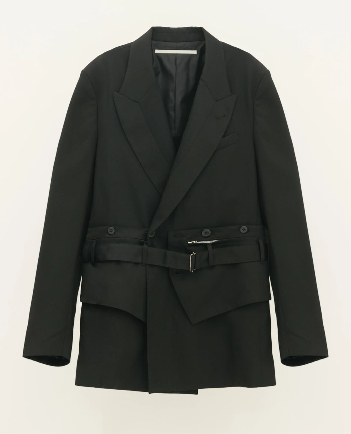 Tamme】CUMMER BAG DOUBLE - BREASTED JACKET BLACK Tamme】CUMMER BAG DOUBLE - BREASTED JACKET BLACK