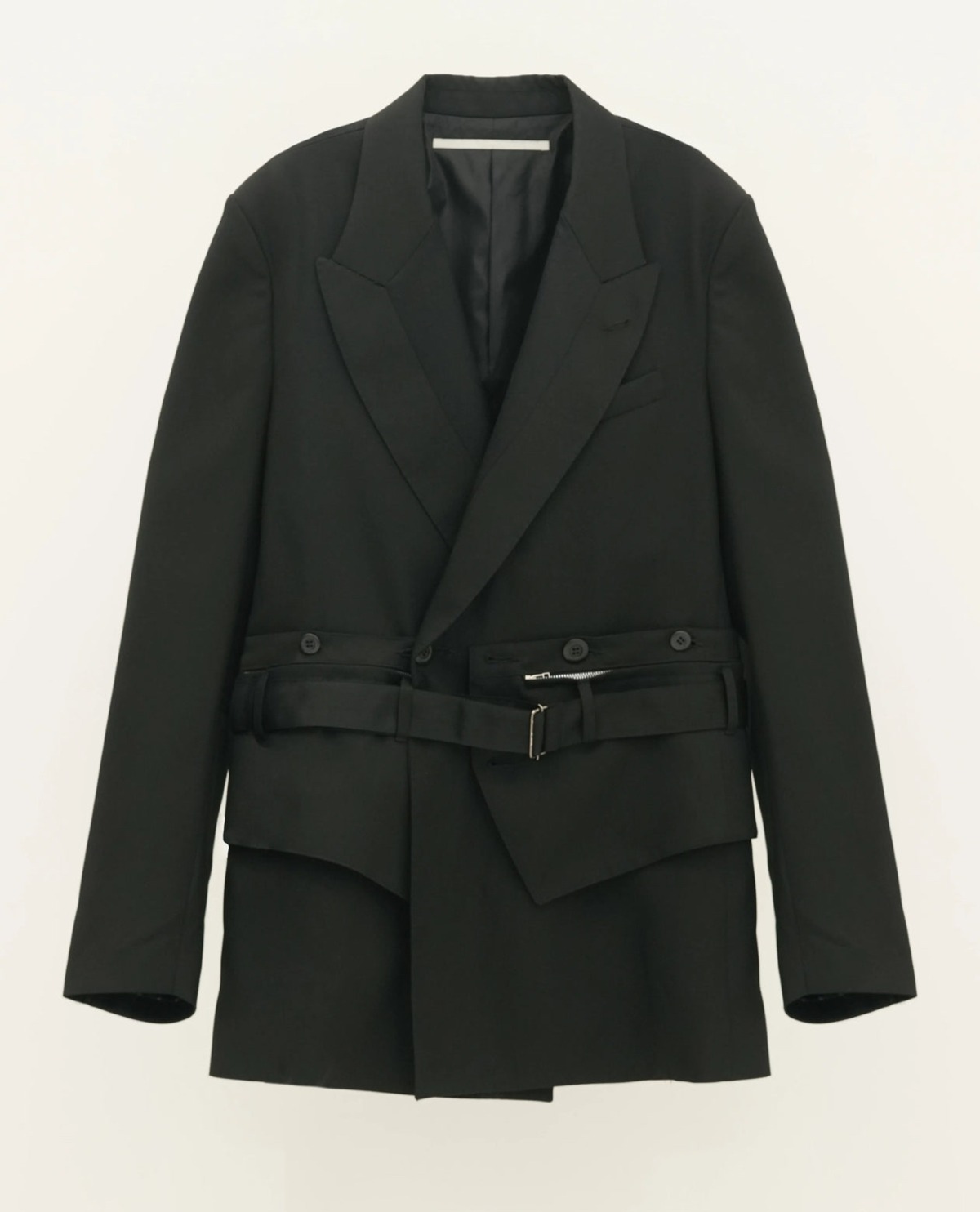 Tamme】CUMMER BAG DOUBLE - BREASTED JACKET BLACK