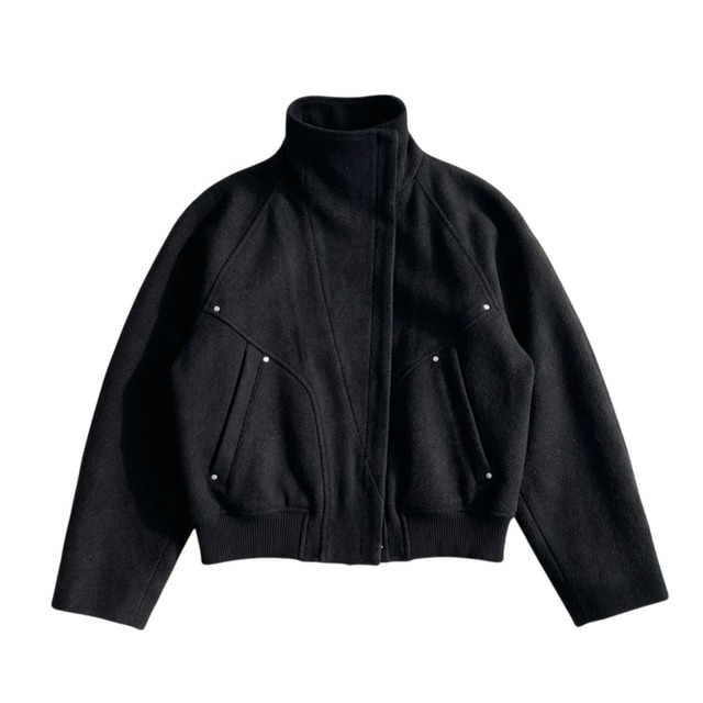 Relaxed Warm Stand Collar Jacket 0016