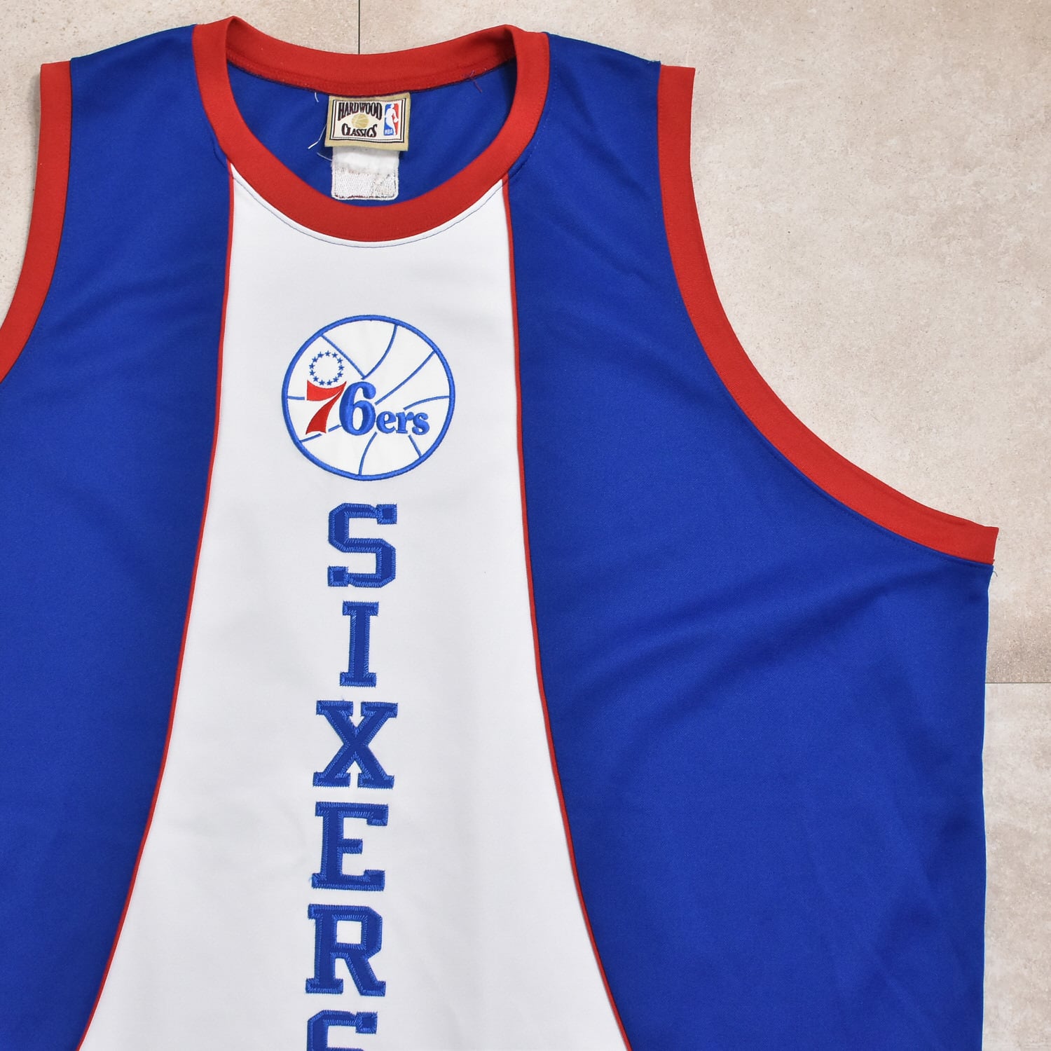 Majestic - HARDWOOD CLASSICS★76ers★旧ロゴ★NBAジャージ★XL NBA/HARDWOOD CLASSICS/Majestic☆フィラデルフィア/シクサーズ