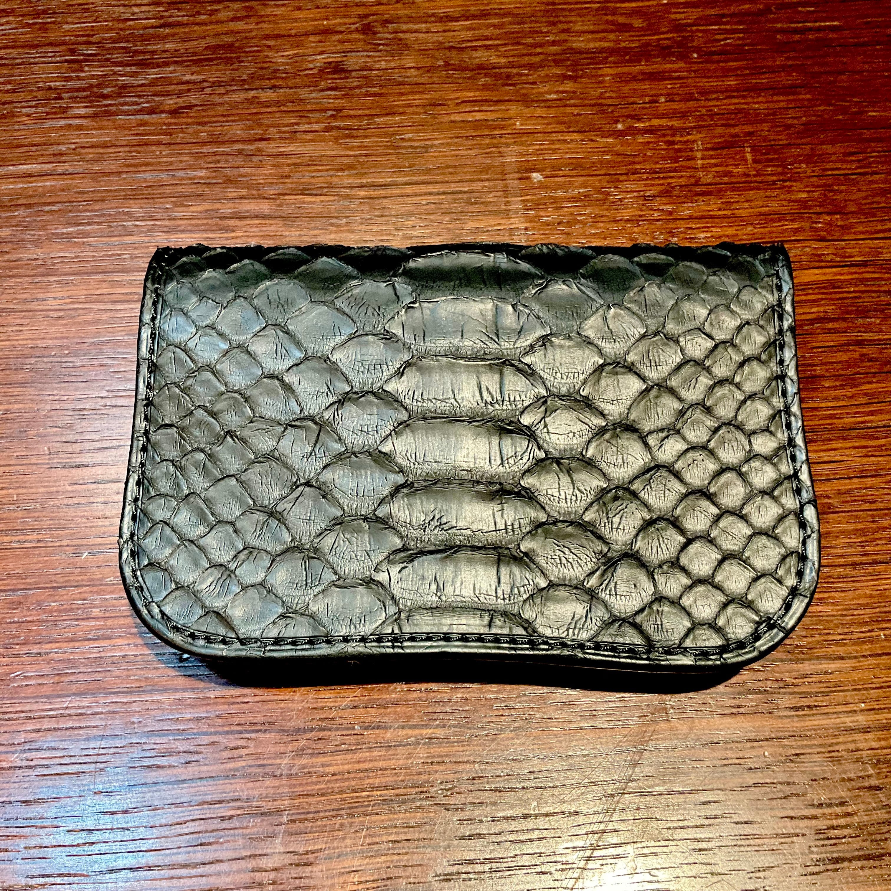 short tracker wallet custom Python パイソンカスタム 蛇革 ショート