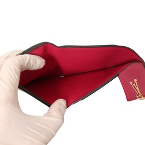 LOUIS VUITTON ルイヴィトン  M68587 フォイユカプシーヌ XS レザー 財布 ブラック A-7589