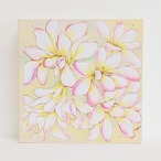 Wood print Art 【Plumeria Flower】