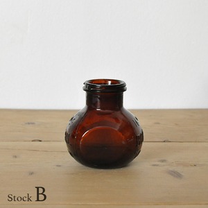 Amber Glass Bottle L【B】 / アンバー ガラス ボトル / 1911-0171-7B