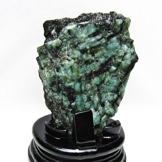 エメラルド 原石 台座付属 一点物 181-4668