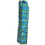 ワイドパンツ ライトブルー(日本縫製)|アフリカンプリント アフリカンファブリック アフリカンバティック パーニュ キテンゲ アフリカ布 ガーナ布