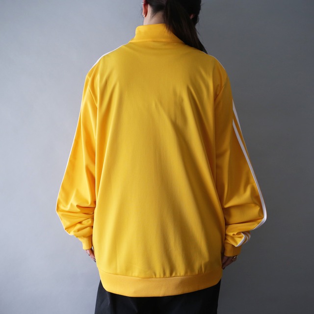 "adidas" good yellow over silhouette track jacket