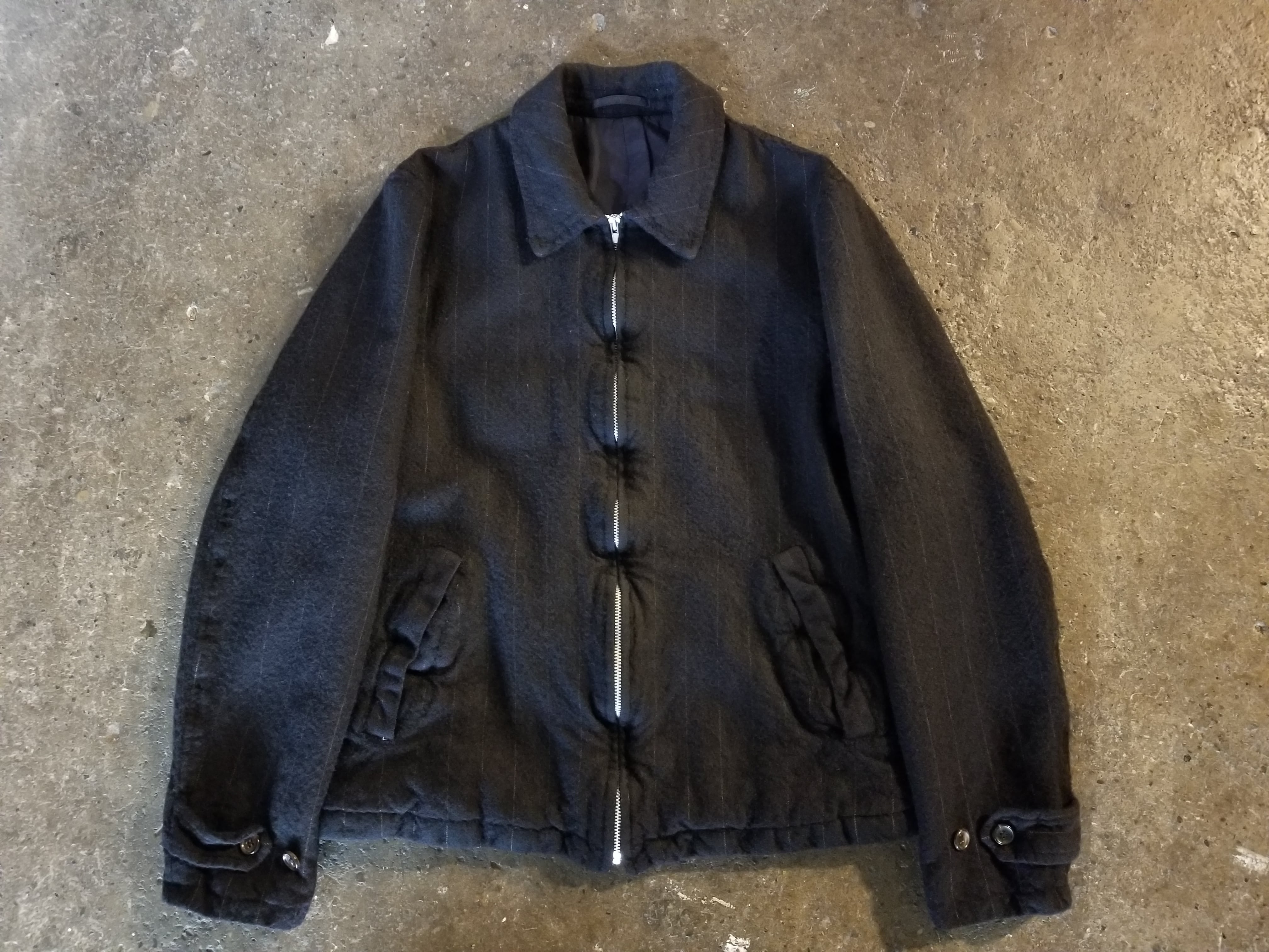 COMME des GARCONS HOMME/コムデギャルソン 03AW ウール縮絨ジップ