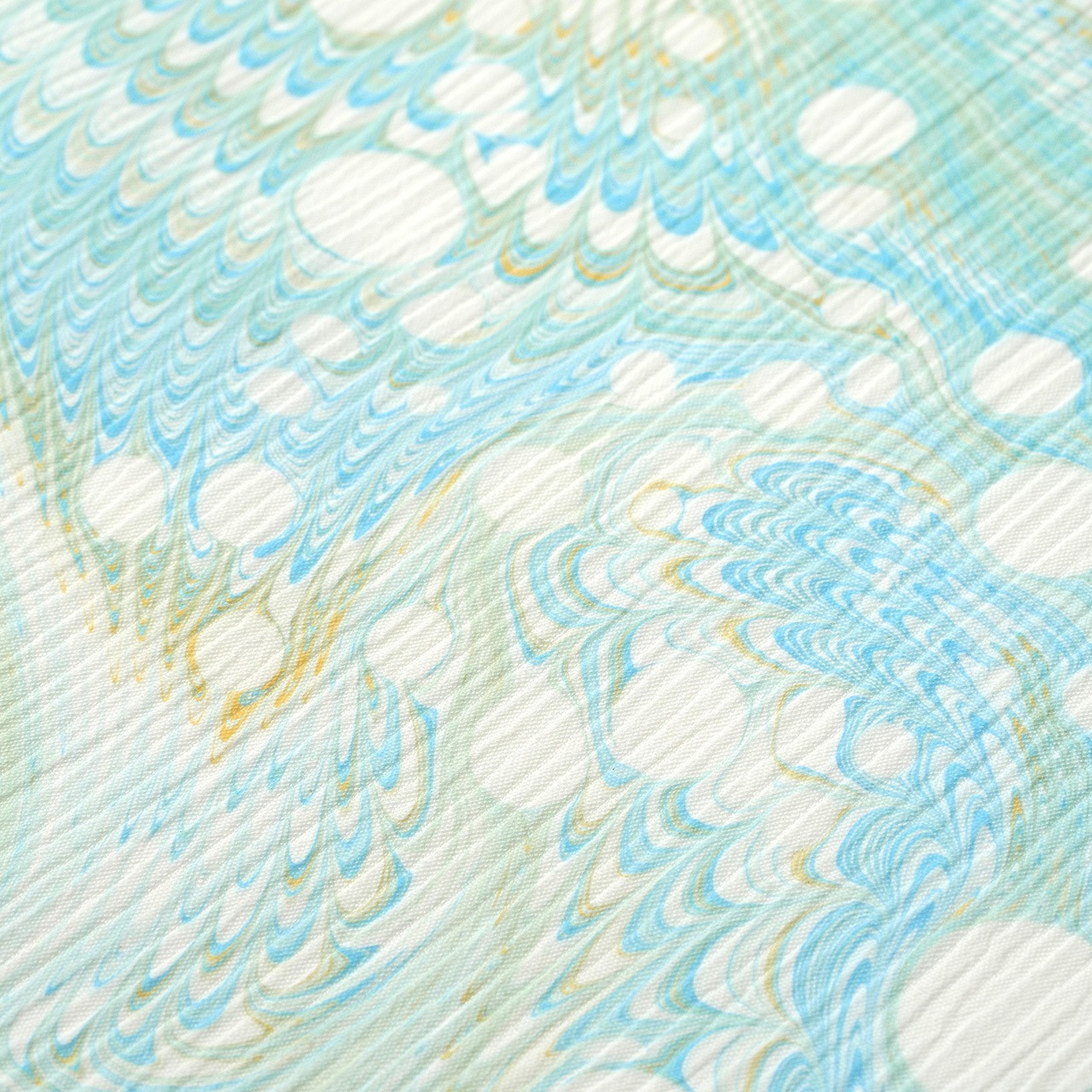 「妖精たちの楽園」〜ピーコック崩し柄×ドット〜セオアルファ楊柳