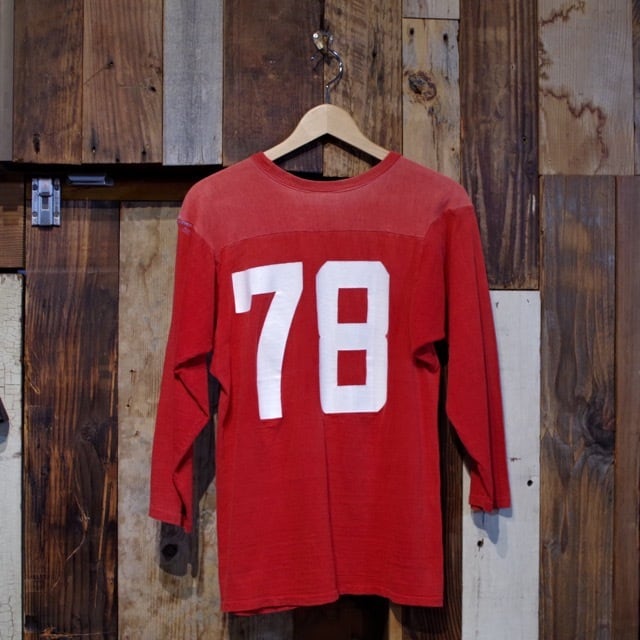 【激レア】70年代　バータグ中期　チャンピオン　フットボールTシャツ