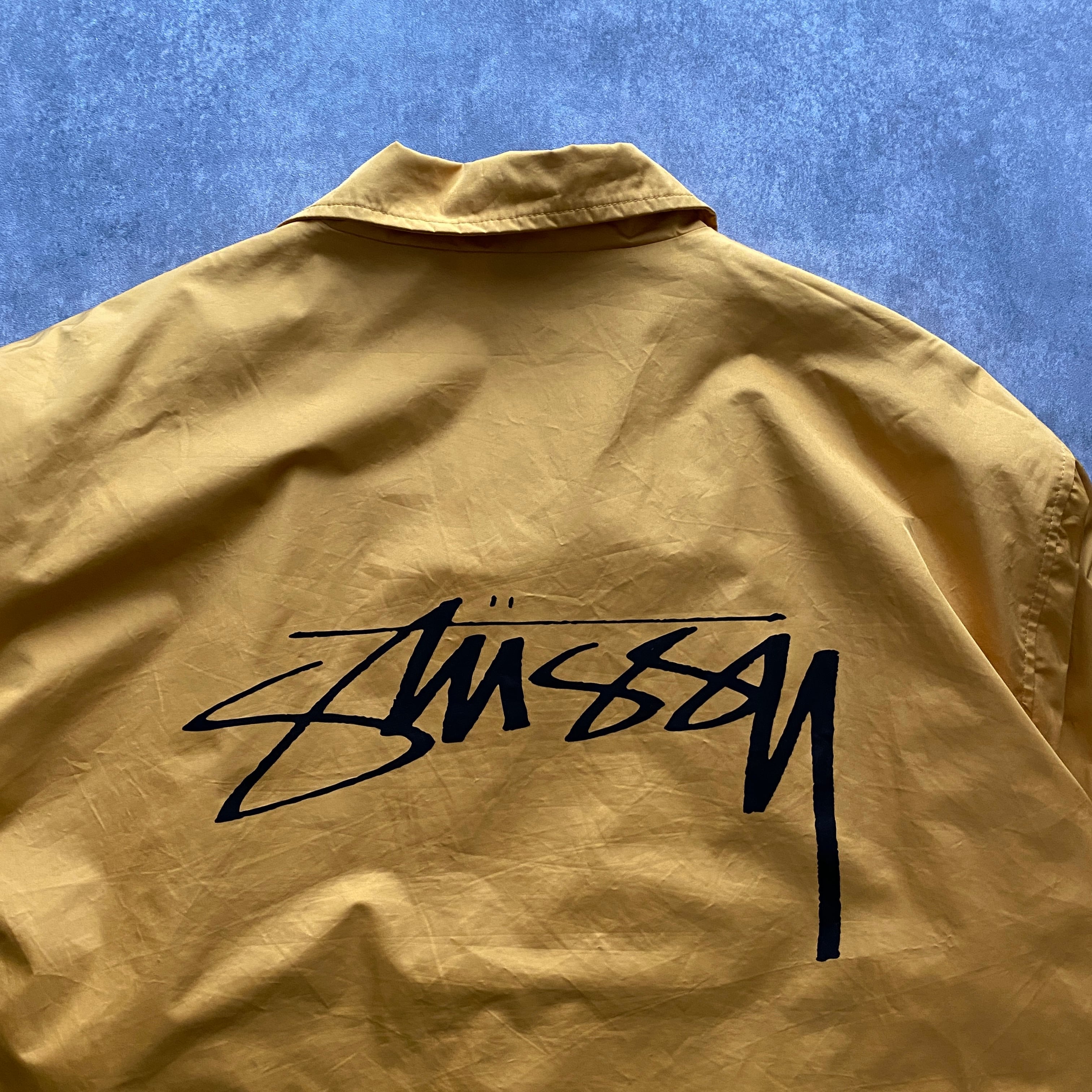 stussy ステューシー ストックロゴ バックプリント ナイロン