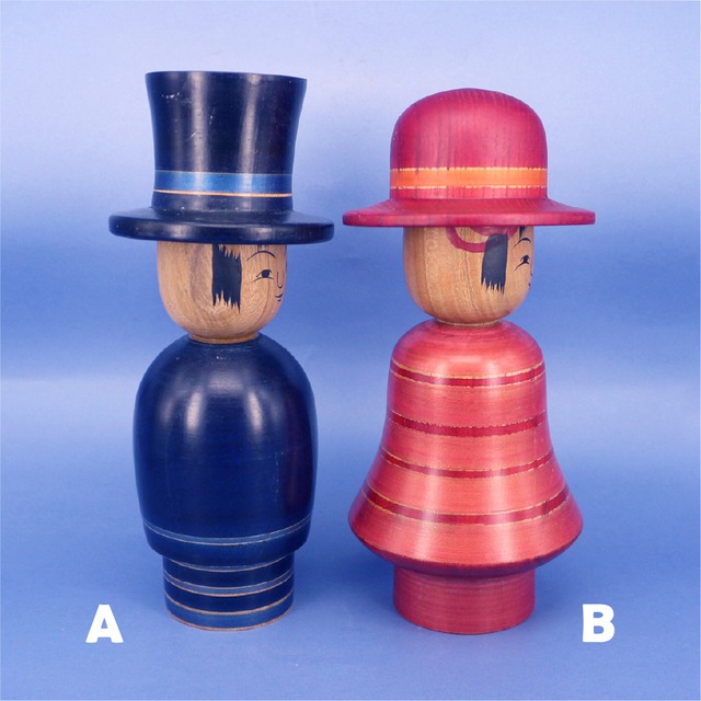 《 土湯系・陳野原幸紀 工人 》帽子こけし