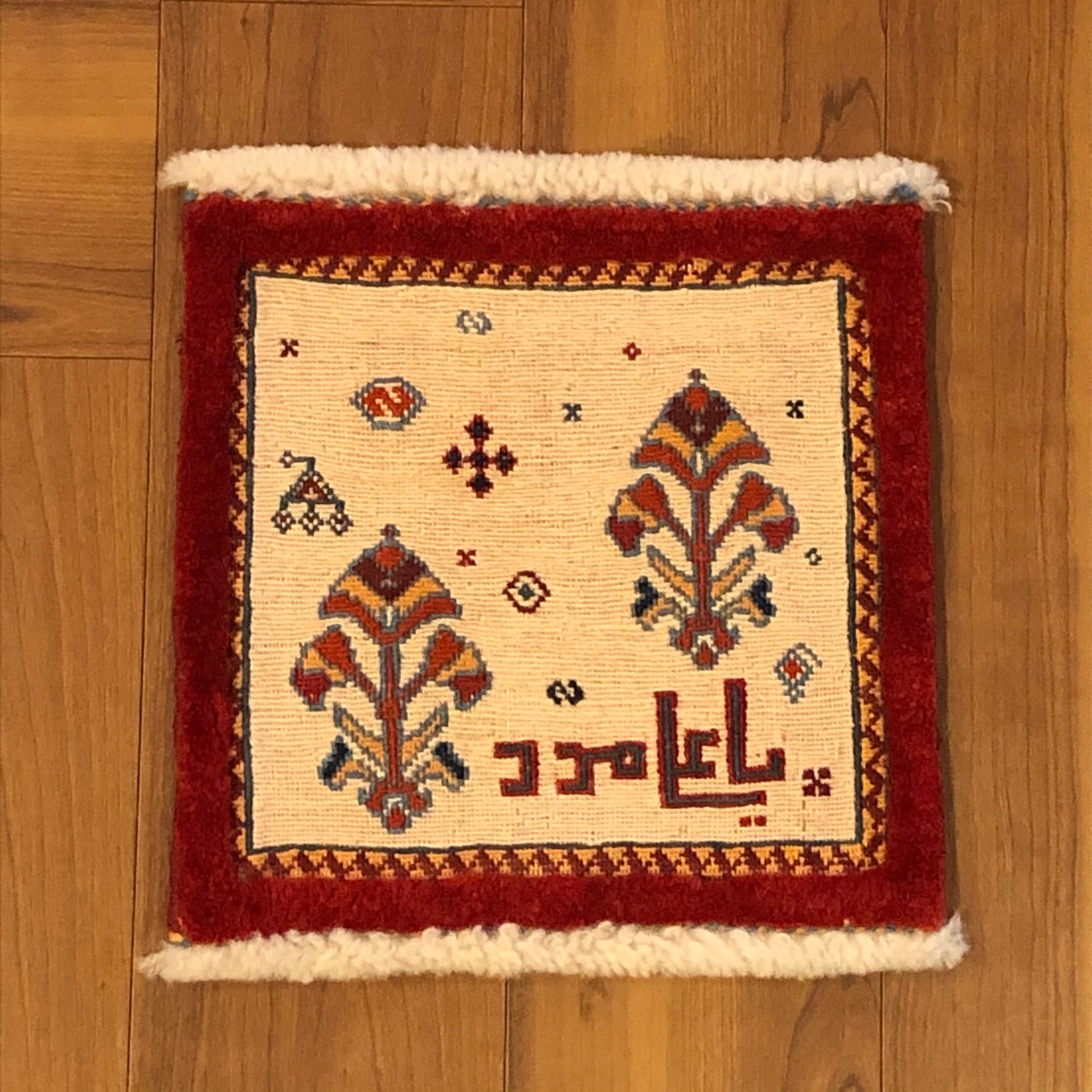 キリム(スーザニ)Sサイズ 30×31cm 【KL1-038】 | ペルシャ絨毯 キリム(スーザニ)Sサイズ 30×31cm 【KL1-038】 | ペルシャ絨毯